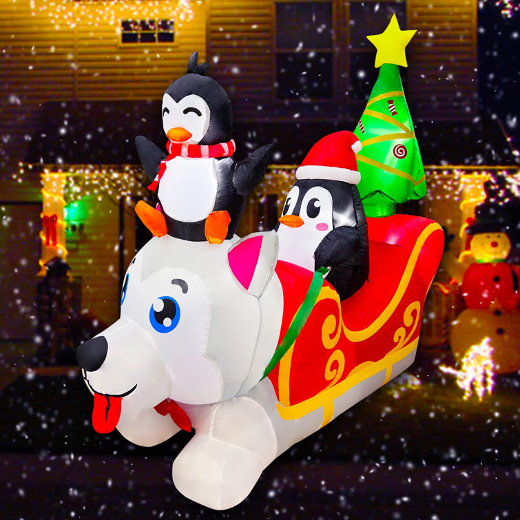 Christmas best sale dog inflatables